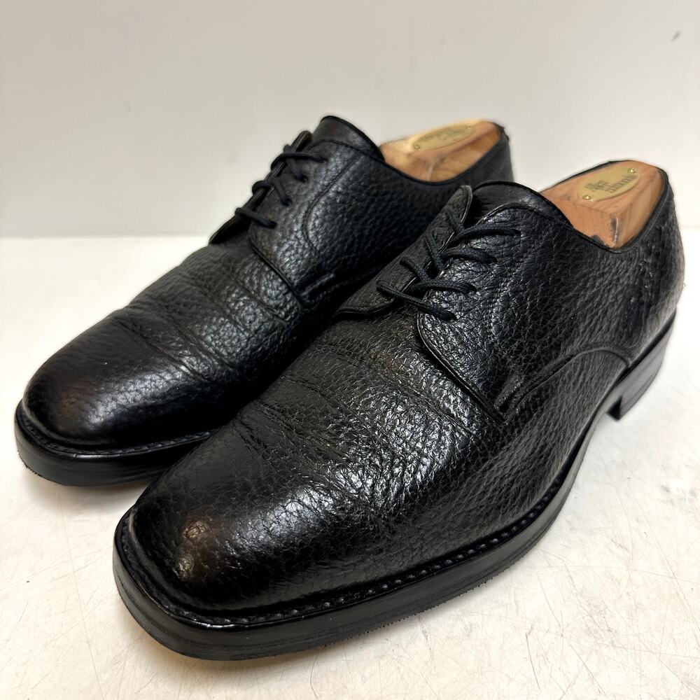 FULLY RESOLED Gravati x Arthur Beren Black Derby Hand Made in Italy US 7 Wide E
